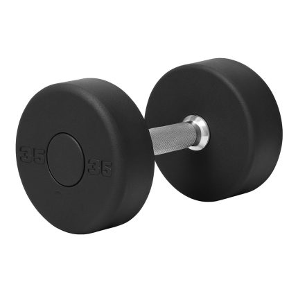 Purepolish Pro Round Rubber Dumbbells for Ultimate Strength Training